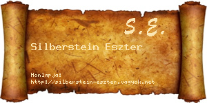 Silberstein Eszter névjegykártya